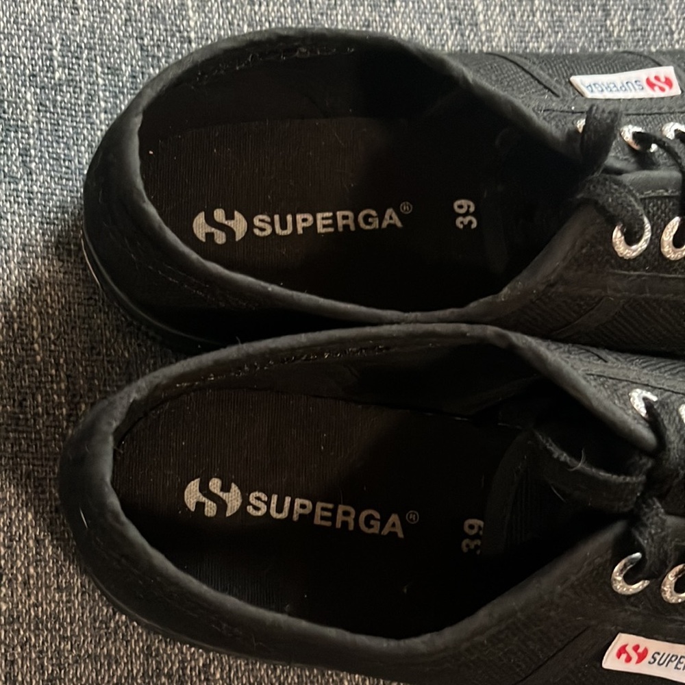 Superga Black Canvas Sneakers - Picture 5 of 8